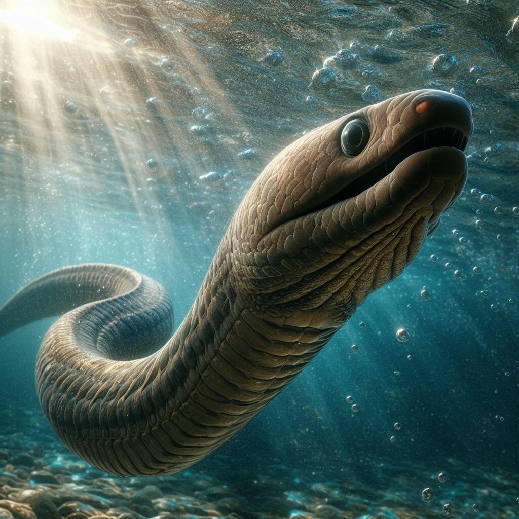 eel in water